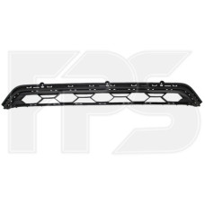 Решітка переднього бампера верхня середня VW Tiguan 2 17- USA (Тайвань) без отвора під молдинг