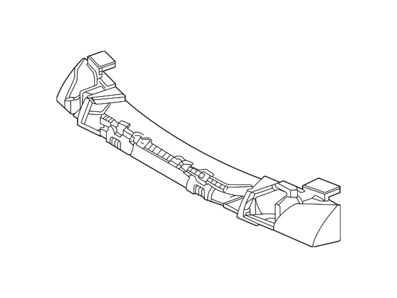 Абсорбер переднього бампера верхній Toyota Highlander 19- (Тайвань) 526110E140