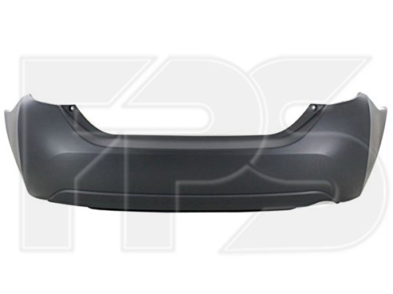 Бампер задній без отвору під парктронік Toyota Corolla E17 2013-2019 Тайвань