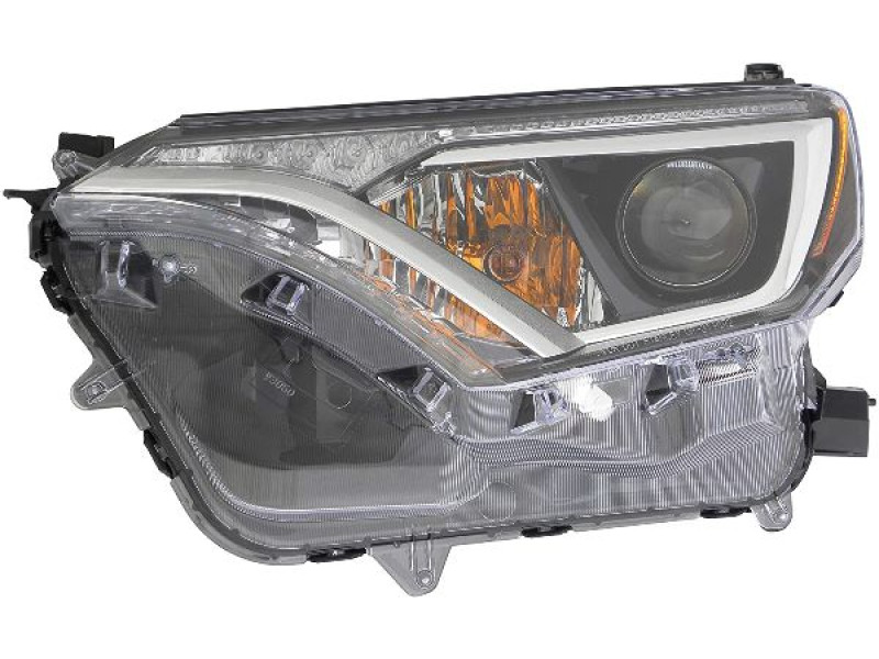 Фара передня ліва Toyota RAV4 16-19 USA (TYC) жовта вставка 811500R080