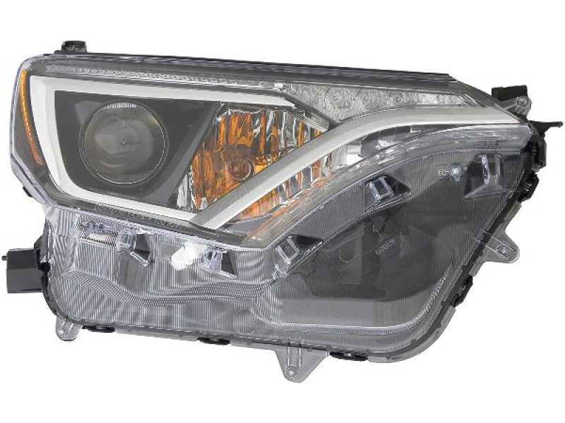 Фара передня права Toyota RAV4 16-19 USA (TYC) жовта вставка 811100R080