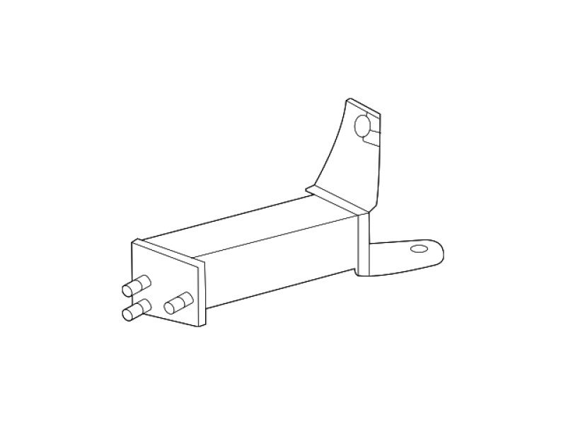 Кріплення нижнього підсилювача переднього бампера ліве Toyota Highlander 19- (Тайвань) алюміній 521030E010