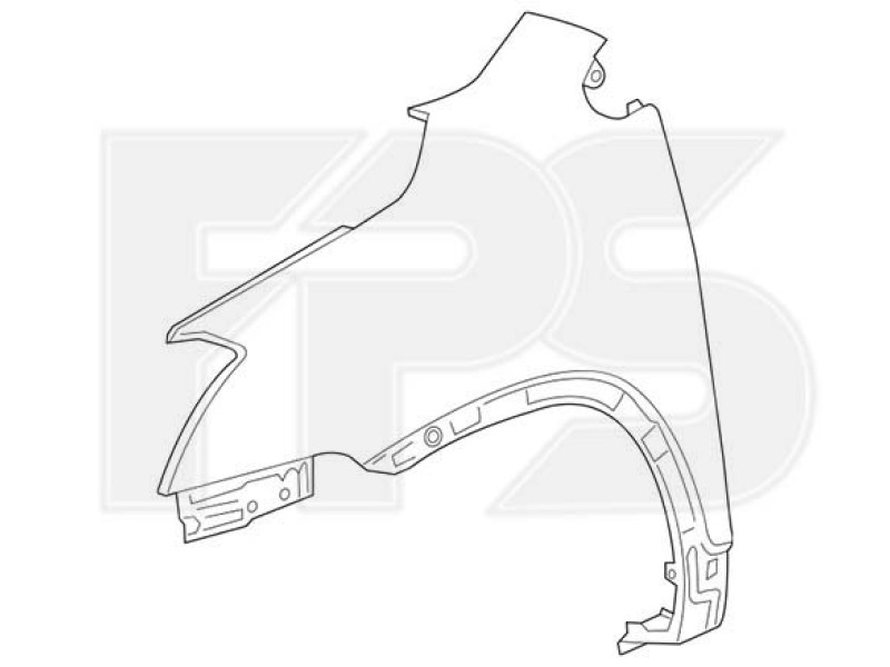 Крило переднє ліве Opel Mokka X, Buick Encore 16-20 без отвора (Тайвань)