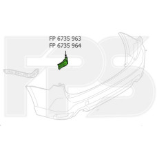 Кріплення бампера заднє ліве внутрішнє Subaru Forester SK 2019- Тайвань