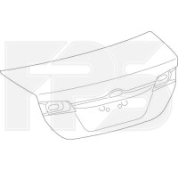 Кришка багажника без отв. під спойлер, з отв. під камеру Toyota Camry XV50 2011-2014 (Китай)