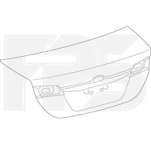 Кришка багажника без отв. під спойлер, з отв. під камеру Toyota Camry XV50 2011-2014 (Китай)