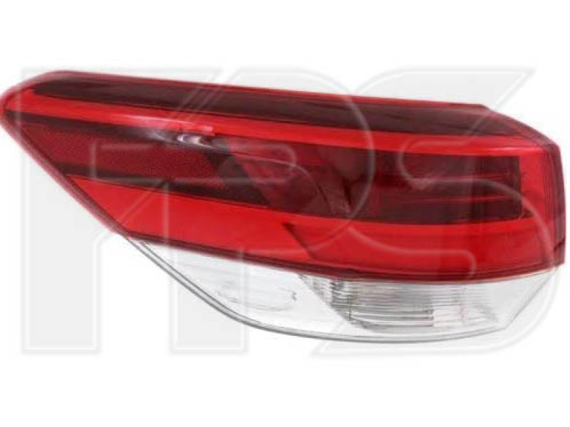 Ліхтар задній лівий Toyota Highlander 16-19 (Depo) зовнішній, WY21W LED