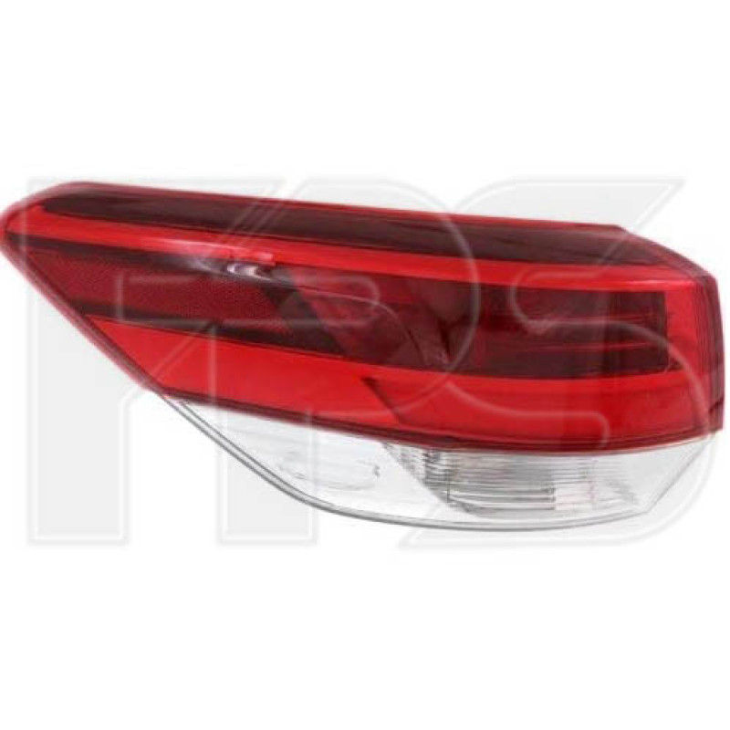 Ліхтар задній лівий Toyota Highlander 16-19 (Depo) зовнішній, WY21W LED