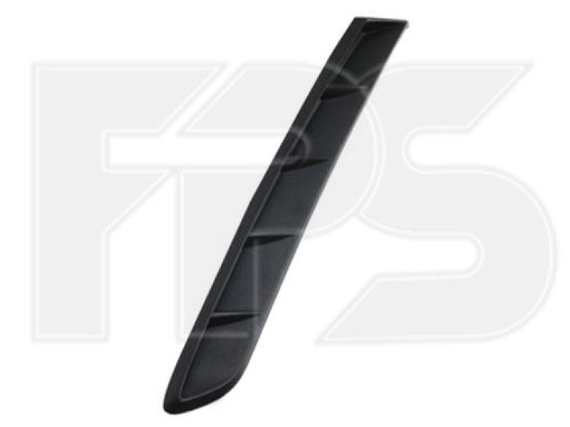 Накладка заднього бампера ліва Toyota Camry XV70 SE/XSE 17- чорна (Тайвань)