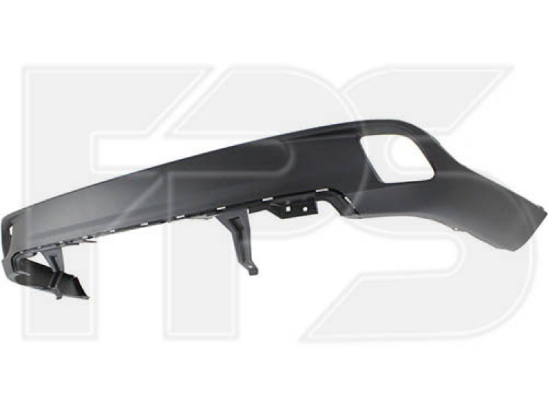 Накладка заднього бампера Toyota Highlander 13-19 (Тайвань) з місцем під молдинг