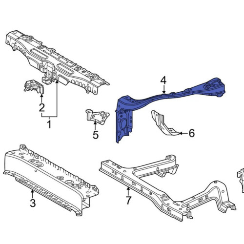 Панель передня верхня ліва Toyota BZ4X, Subaru Solterra 2022- FPS 5320342050