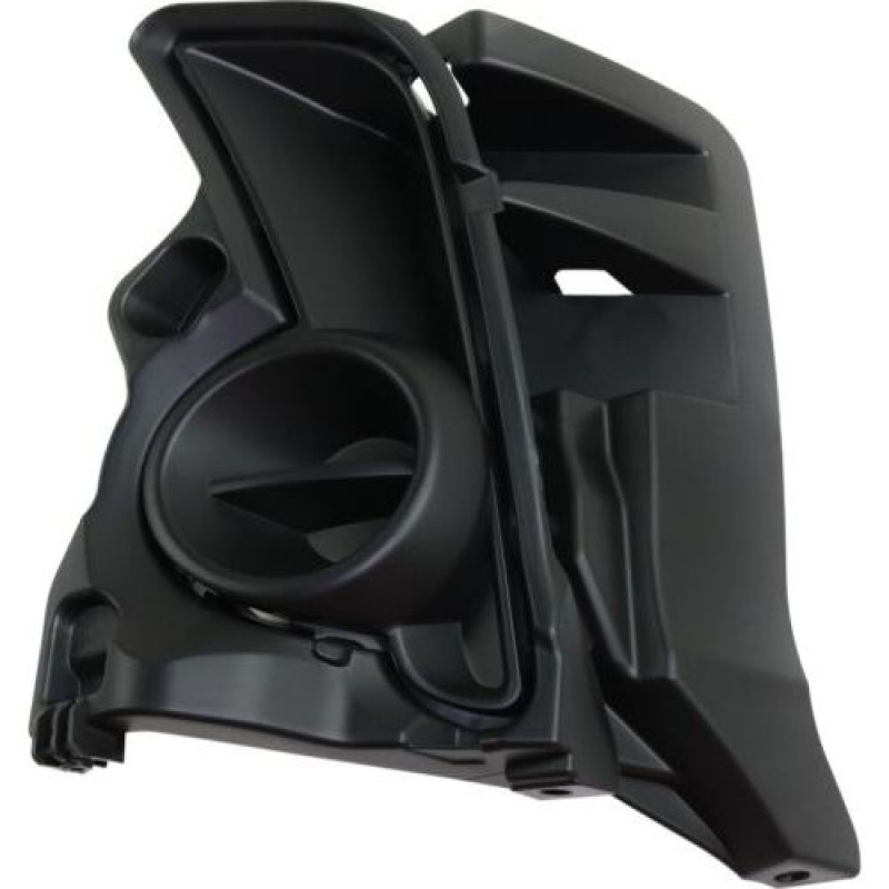 Решітка переднього бампера ліва Toyota Highlander 16-19 (Тайвань) без отвора, чорна текстура  