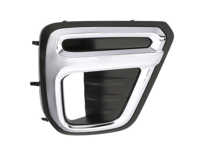 Решітка переднього бампера права Subaru Forester SK 19- (Тайвань) чорний глянець, хром, під LED 57731SJ120