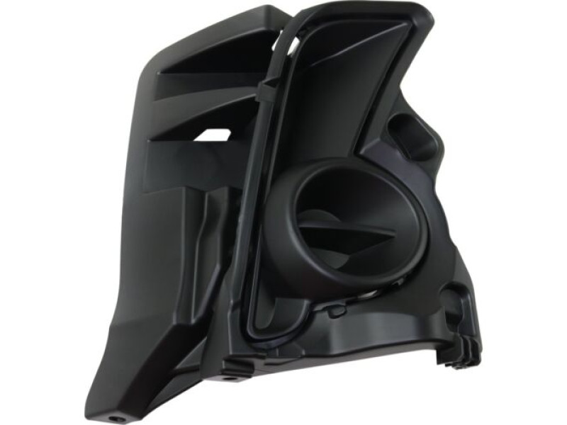 Решітка переднього бампера права Toyota Highlander 16-19 (Тайвань) без отвора, чорна текстура 520300E040