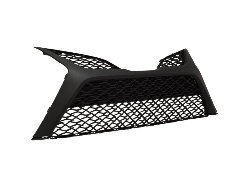 Решітка переднього бампера середня Toyota Camry XV70 SE 17-21 (Тайвань) чорний мат, сітка - чорний глянець