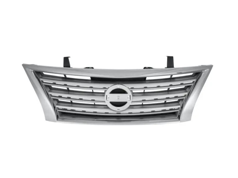Решітка радіатора Nissan Sentra 12-16 (Тайвань) хром / сірий металік 62310-3SH0A