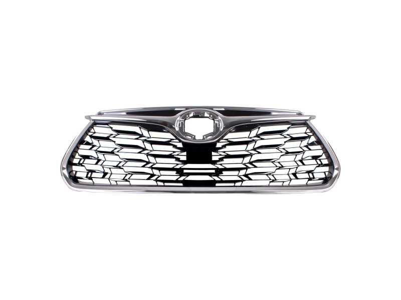 Решітка радіатора Toyota Highlander 19- (Тайвань) чорн. глянець / хром 53101-0E370