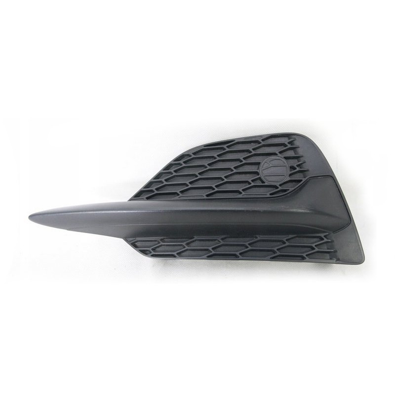 Решітка переднього бампера ліва Nissan Qashqai 17-21 (Тайвань) з чорним молдигом 62256HV10A