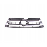 Решітка радіатора Toyota Highlander 16-19 (Тайвань) чорна / молдинг сірий металік 531010E230