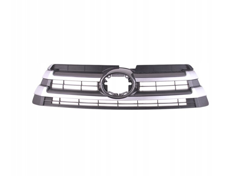 Решітка радіатора Toyota Highlander 16-19 (Тайвань) чорна / молдинг сірий металік 531010E230