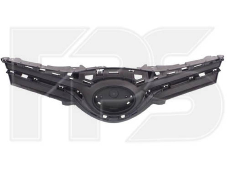 Решітка радіатора Toyota Yaris 14-17 без молдинга, без накладки (Тайвань)