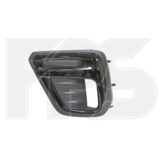 Решітка переднього бампера ліва Subaru Forester SK 19- Sport, з отвором, чорний мат / чорний глянець (Тайвань)