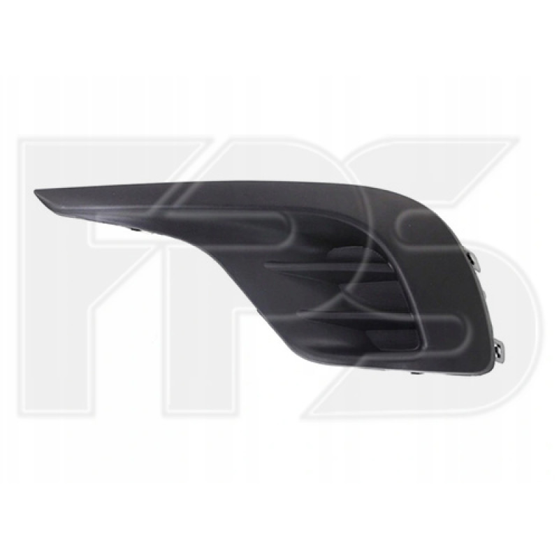 Решітка переднього бампера права Toyota Highlander 10-13 (Тайвань) чорна, без отвора