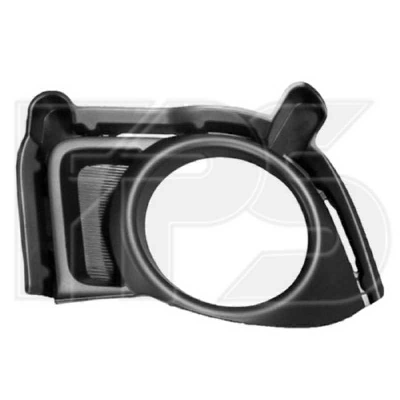 Решітка переднього бампера права Toyota Highlander 13-16 (Тайвань) з отвором, під DRL