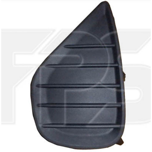 Решітка переднього бампера ліва Toyota Yaris 2014-2017 без отворів (Тайвань)