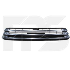 Решітка переднього бампера Toyota Highlander 16-19 (Тайвань) чорна / хром, без отв. під камеру