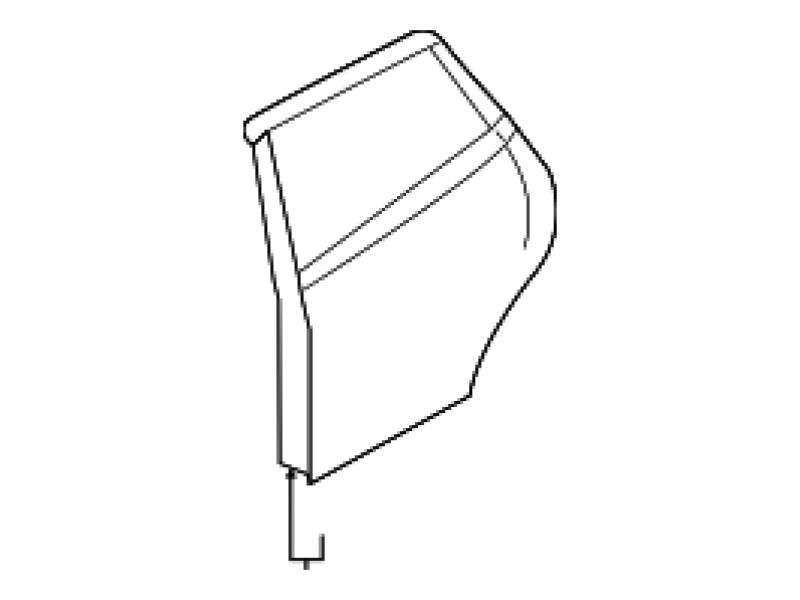 Двері задні праві Nissan Kicks 2016- (Китай)