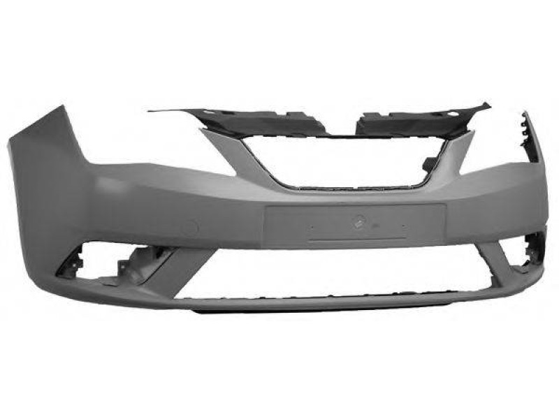 Бампер передній без отворів під парктронік Seat Ibiza 2013-2017 Тайвань 6J0807217ATGRU