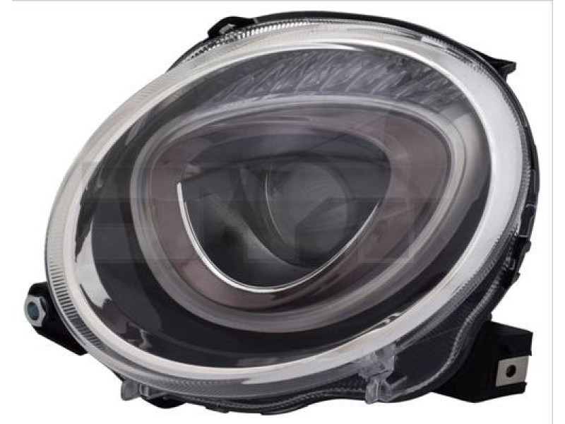 Фара передня ліва Fiat 500 15- (Depo) електрич., галоген 52007420