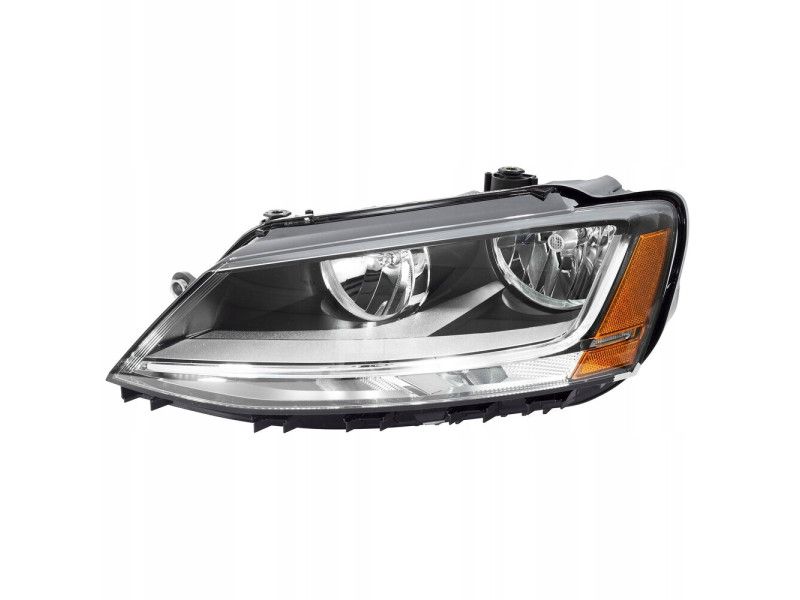 Фара передня ліва VW Jetta 6 USA 15-18 (TYC) LED, жовта вставка 5C7941005J