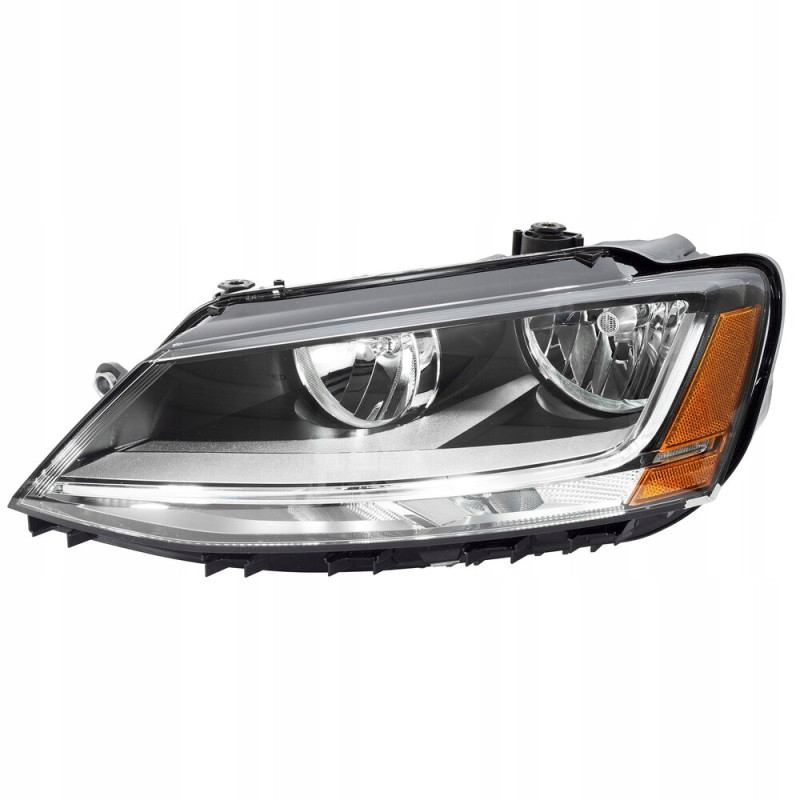 Фара передня ліва VW Jetta 6 USA 15-18 (TYC) LED, жовта вставка 5C7941005J