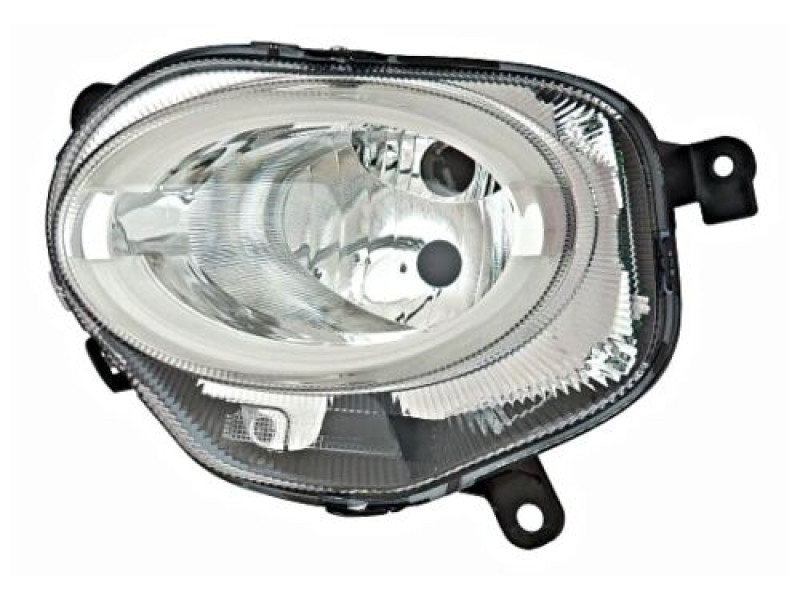 Фара передня нижня ліва Fiat 500 15- (Depo) LED, галоген 52007767