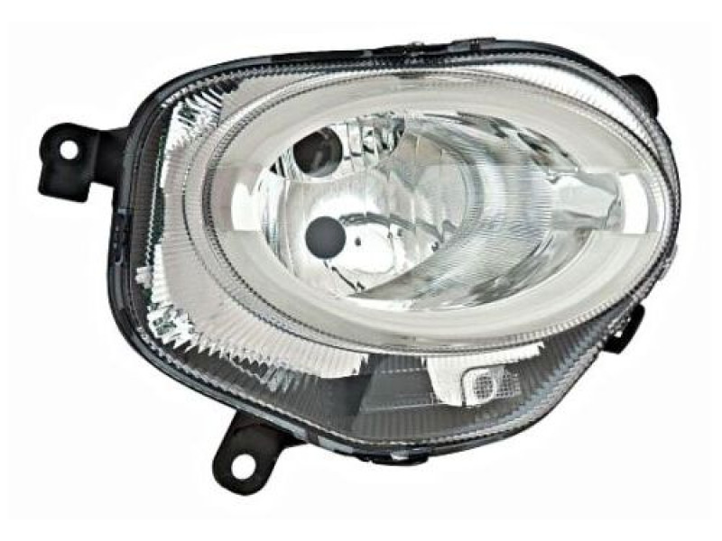 Фара передня нижня права Fiat 500 15- (Depo) LED, галоген 52007766