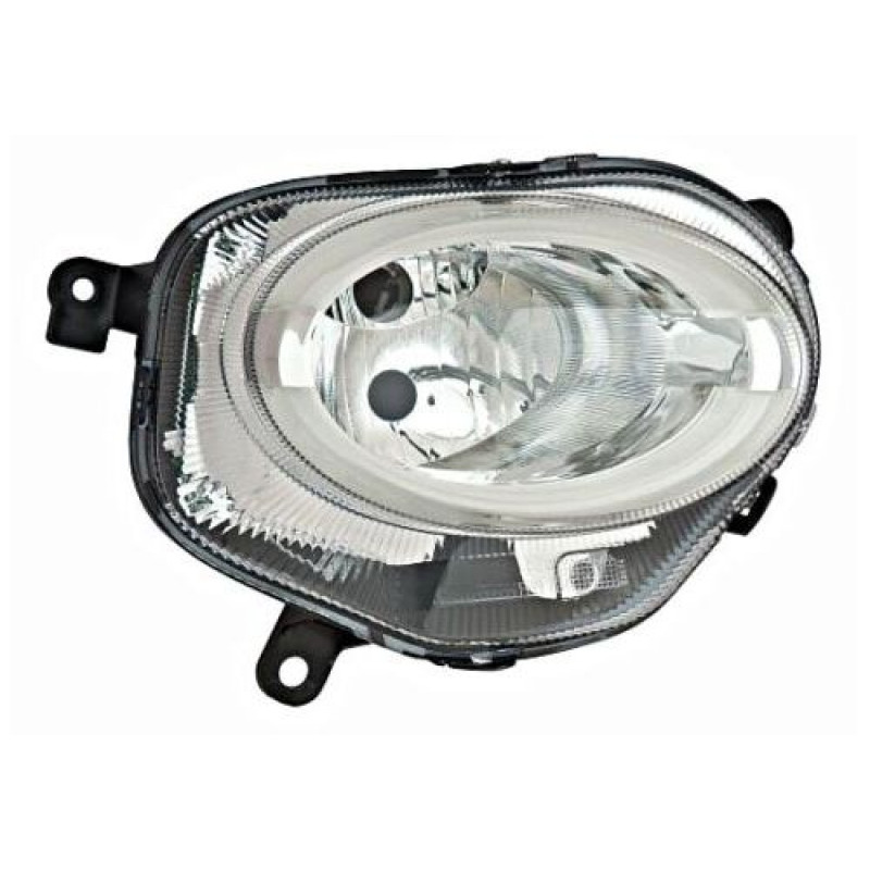 Фара передня нижня права Fiat 500 15- (Depo) LED, галоген 52007766