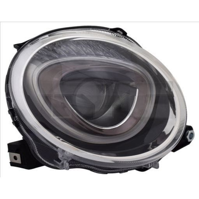 Фара передня права Fiat 500 15- (TYC) електрич., галоген 52007418