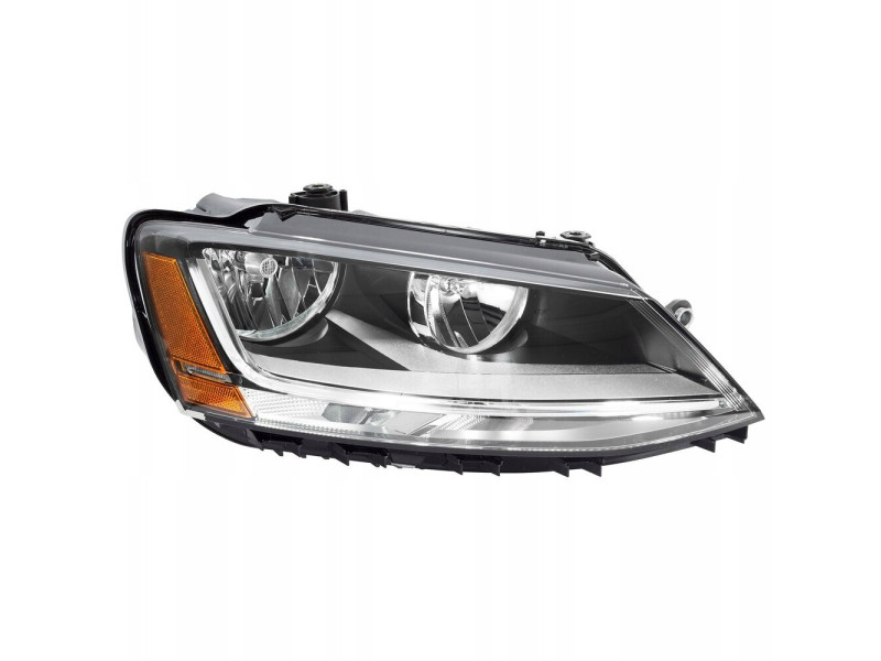 Фара передня права VW Jetta 6 USA 15-18 (TYC) LED, жовта вставка 5C7941006J