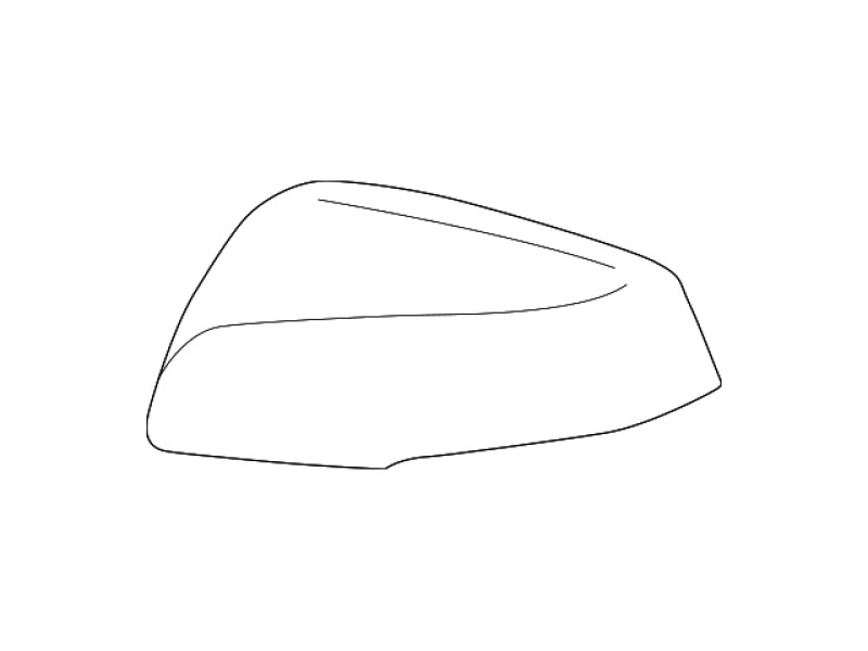 Кришка дзеркала ліва під фарбування Toyota RAV4 2019- (Тайвань)