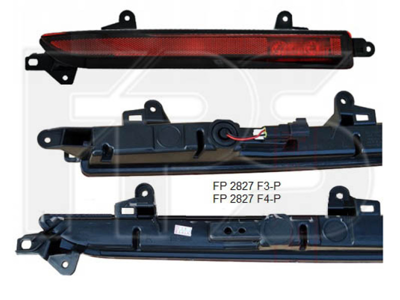 Ліхтар задній правий в бампер Ford Edge Sport 15-18 (Китай)