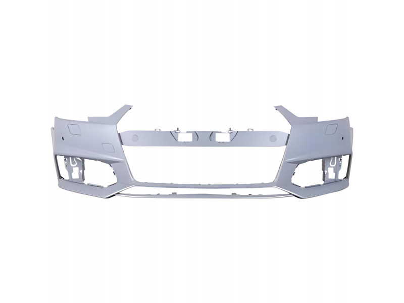 Бампер передній з отворами під парктронік та омивач Audi A4 B9 2016-2019 S-Line Тайвань 8W0807065KGRU