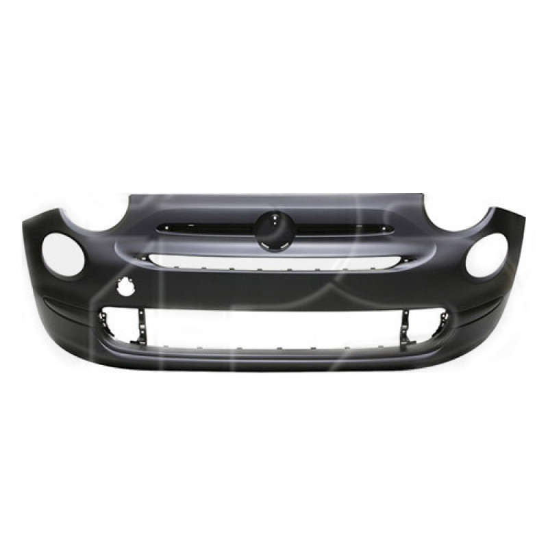 Бампер передній без отворів під молдинги Fiat 500 2015- Тайвань
