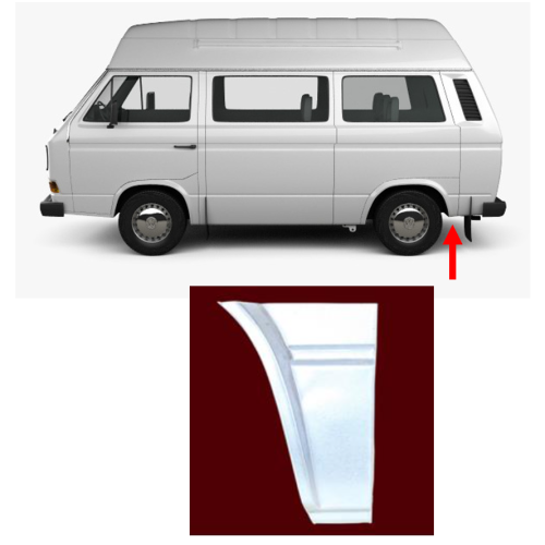 Арка заднього крила ліва за колесом VW Transporter T3 80-91 Klokkerholm