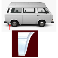 Ремчастина заднього крила права VW Transporter T3 80-91 (Klokkerholm)