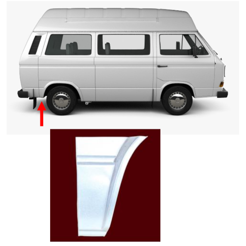 Арка заднього крила права за колесом VW Transporter T3 80-91 (KH)
