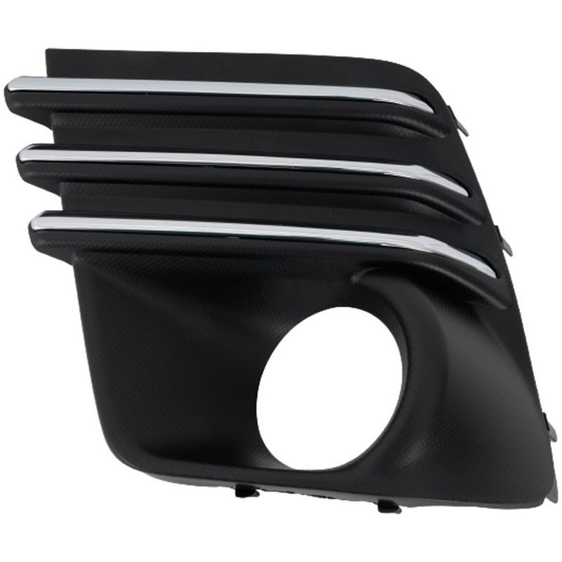 Решітка переднього бампера ліва Subaru Forester SK 21- (Тайвань) чорний мат, хром