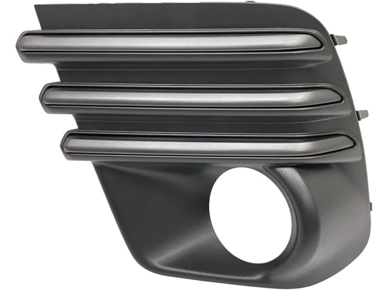 Решітка переднього бампера ліва Subaru Forester SK 21- (Тайвань) чорний мат, сірий металік