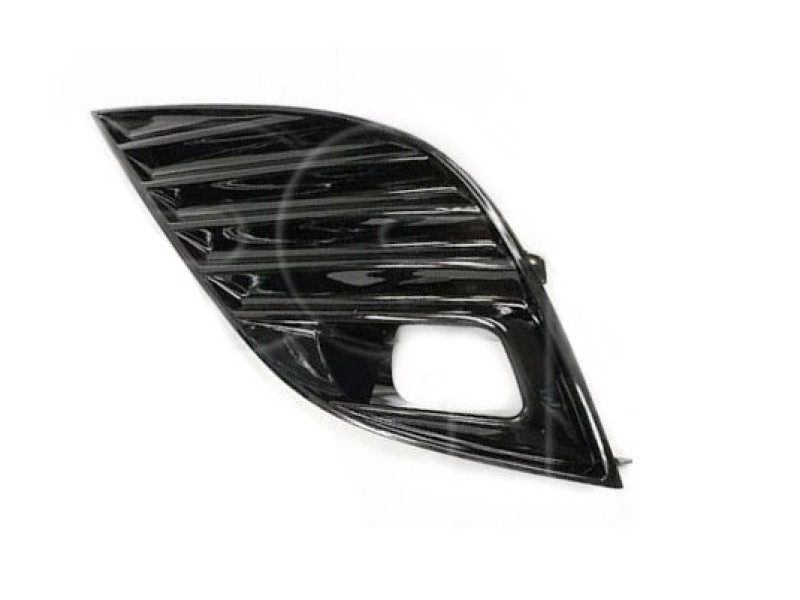 Решітка переднього бампера ліва Toyota Camry XV70 SE / XSE 17-21 (Тайвань) з отвором, чорний глянець 